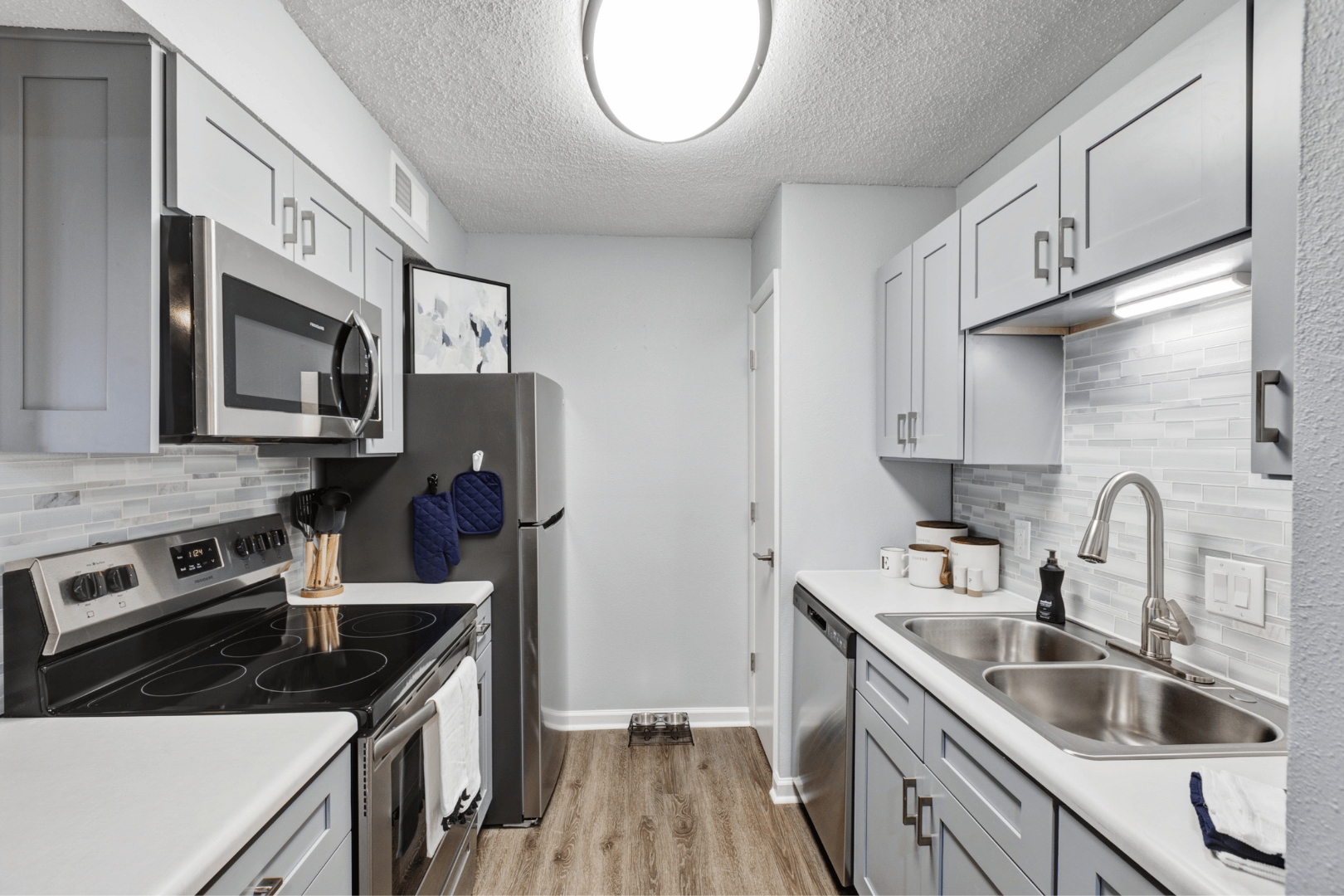 Updated kitchen at The Emory